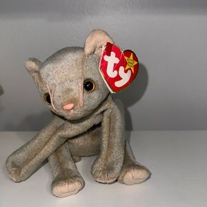 Original Vintage Retired Ty Beanie Baby Scat The Cat 1998/99 Tag errors